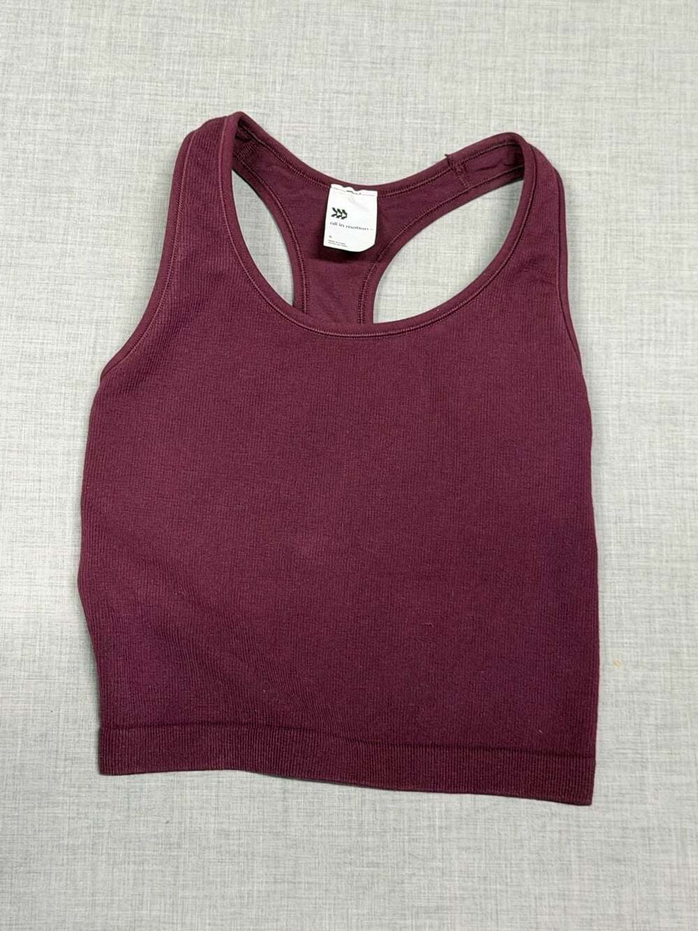 All In Motion Seamless Racerback Cropped Tank Top - Picture 2 of 4